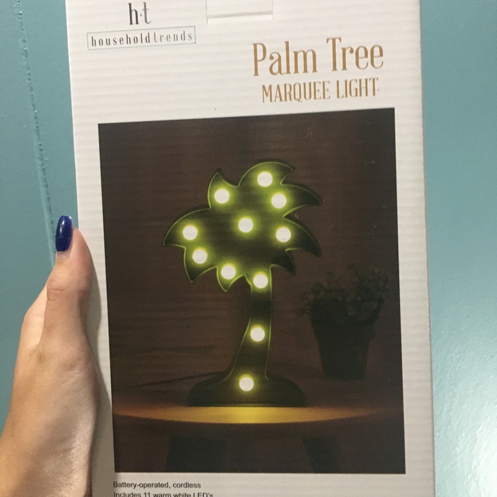 palm tree marquee light